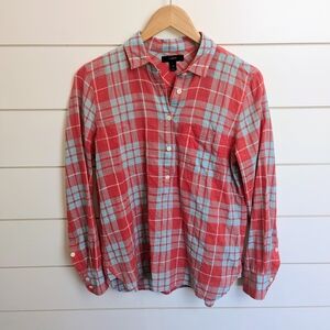 J. Crew Popover Gauze Spring Lightweight Layering Timeless Candy Colored XS